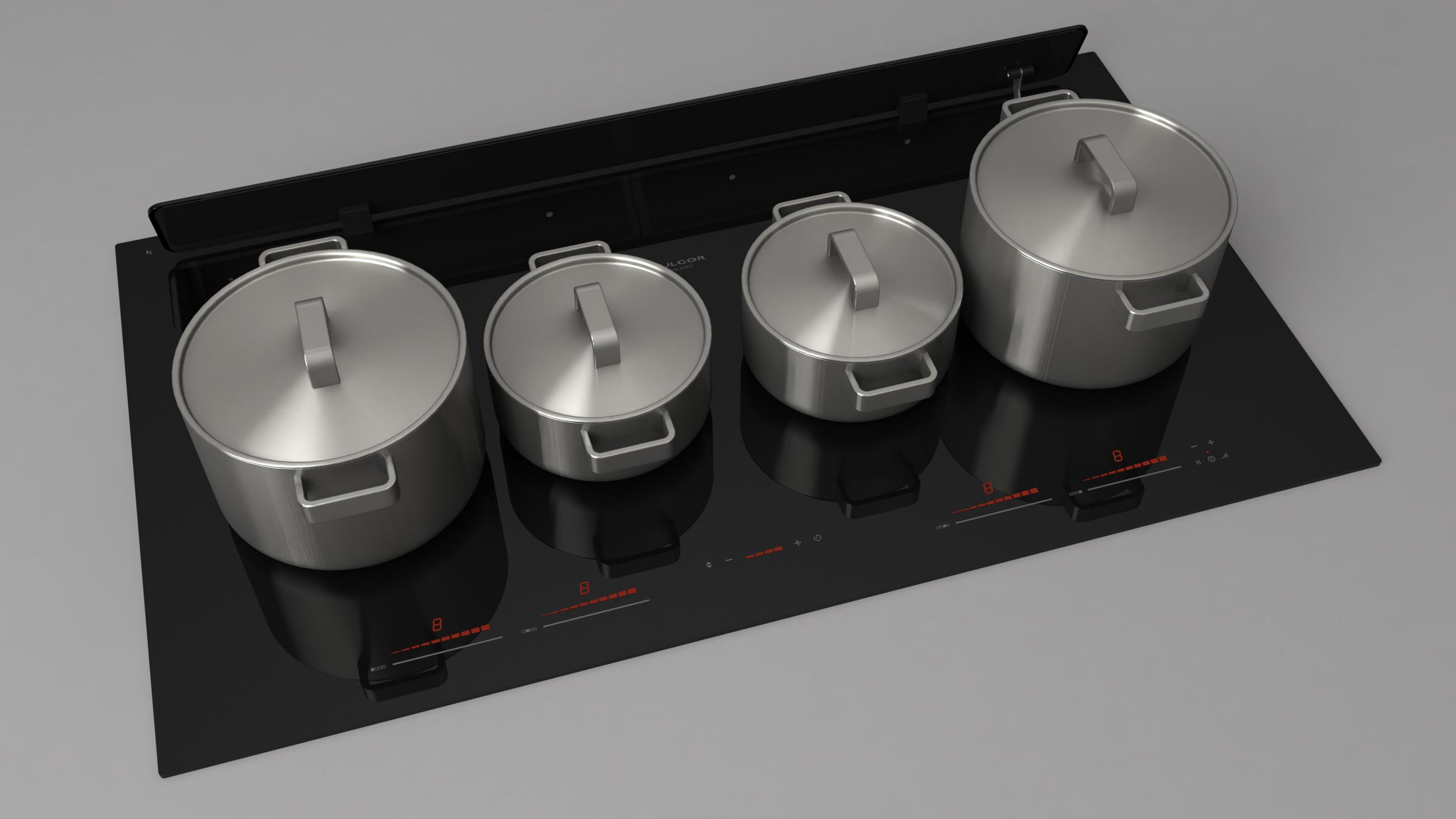 INDUCTION HOB WITH REAR VENTING Fulgor Milano